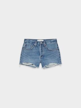 Aritzia Denim Forum '90s vintage cut-off 5 years kiss n tell bleu, size 26 NWT